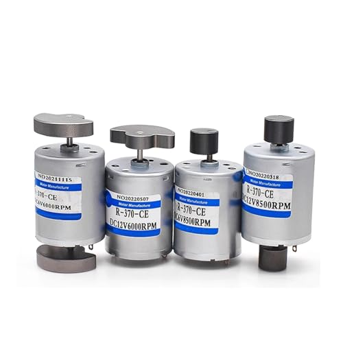 RF-370 High Speed 12v 370 DC Electric Motor With Vibration Block Micro Carbon Brushmicro DC Motor Komfortable Türöffnung(6v 6000rpm,C) von EKOUQIN