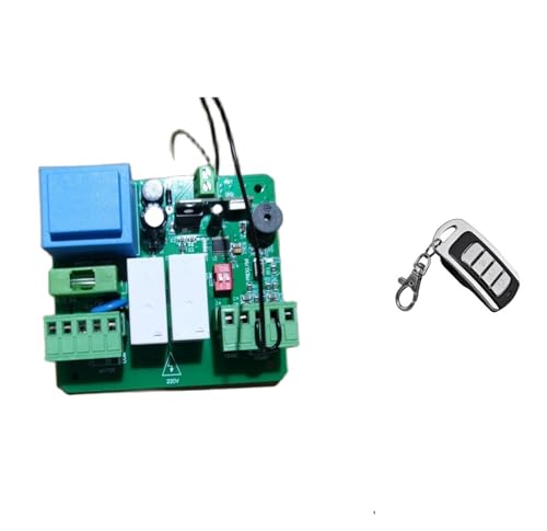 Rollladen-Steuerplatine 220 V 433 MHz Fernbedienung NC-Motorgeschwindigkeit einstellbar Komfortable Türöffnung(PCB 2 remote) von EKOUQIN