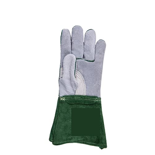 Schweißschweißerhandschuhe verlängerten Verschleiß-resistenten Verdickungsschutzhandschuhen Schweißerhandschuhe Hitzebeständig und flammhemmend(L) von EKOUQIN