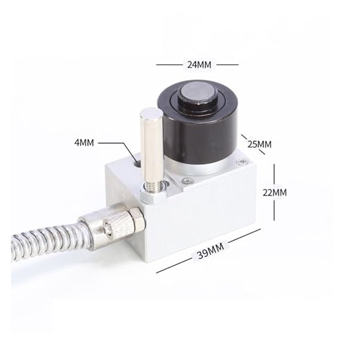 Werkzeug-Einstelllehre, Automatischer Werkzeugdrucksensor Z-Achsen-Werkzeugeinstellungs-Inspektionsinstrument Messgerät 4 Linien CNC-Steinschnitzwerkzeug-Einstellsonde(Silver 100PCS) von EKOUQIN