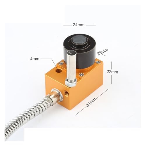 Werkzeug-Einstelllehre, Automatischer Werkzeugdrucksensor Z-Achsen-Werkzeugeinstellungs-Inspektionsinstrument Messgerät 4 Linien CNC-Steinschnitzwerkzeug-Einstellsonde(Yellow) von EKOUQIN