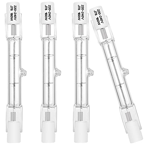 EKSAVE Halogenlampen R7s 78mm 80W Halogenstablampe 230V 2700K Warmweiß 1530LM Dimmbar(4 Stück) von EKSAVE