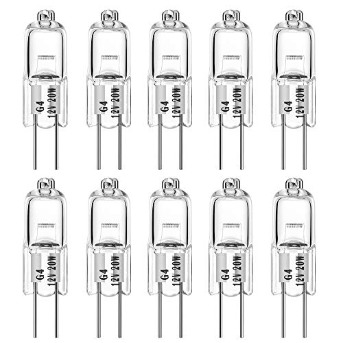 EKSAVE Ampoules Halogènes G4 Halogenlampen 20W 12V 280lm Warmweiß 2700K(10 Stück) von EKSAVE