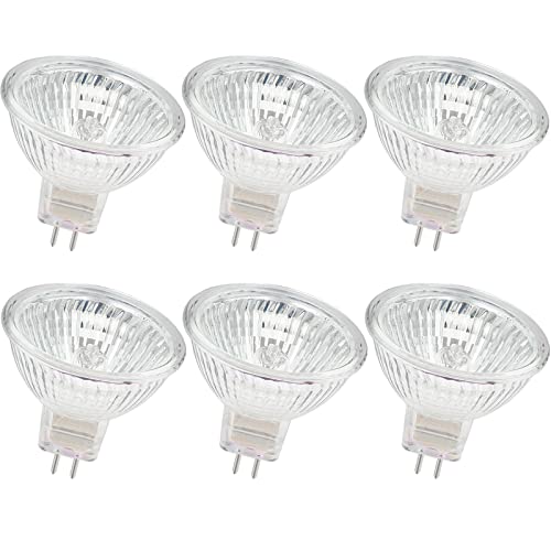 EKSAVE MR16 Halogen Reflektor Leuchtmittel 12V 50W GU5.3 Halogenlampen Dimmbar, Warmweiß, 2700K (6 Stück) von EKSAVE