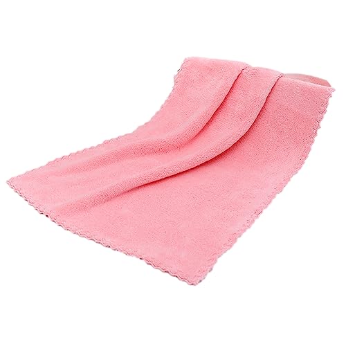 EKSEDTS hochdichten Korallenvlies saugfähige Haushalts Gesichtstücher 35 x 75CM Frottier Badetuch aus Handtuch Duschtuch Ultra Soft, Polyester, rosa von EKSEDTS