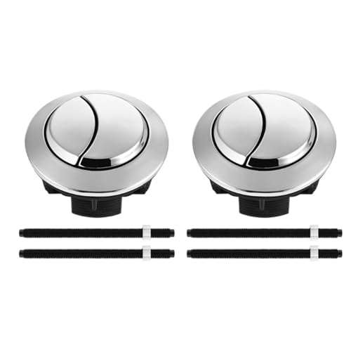 2-teiliges Schnellspül-Doppeltaster for Toilette, 38 mm Längenverstellung for Badezimmertanks, Reparaturset for Badezimmer, WC, Doppelspültaste Toilettenspülknopf von EKalgretrA