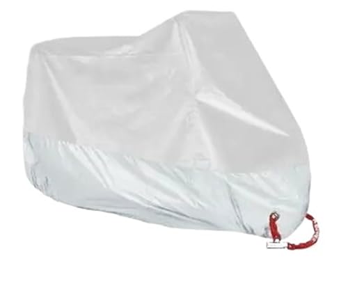 EKalgretrA Motorradabdeckungsschutz 190T Motorradabdeckung in Mehreren Farben Motorrad Abdeckplane(Sliver,2XL for 2101-2200mm) von EKalgretrA