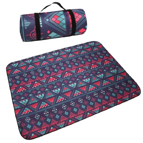 EKalgretrA Outdoor Picknickdecke 200x200cm Tragbare Faltbare Camping Matte Verdickt Wasserdicht Picknick Strand und Rasen Spiel Matte(5,150X100cm) von EKalgretrA