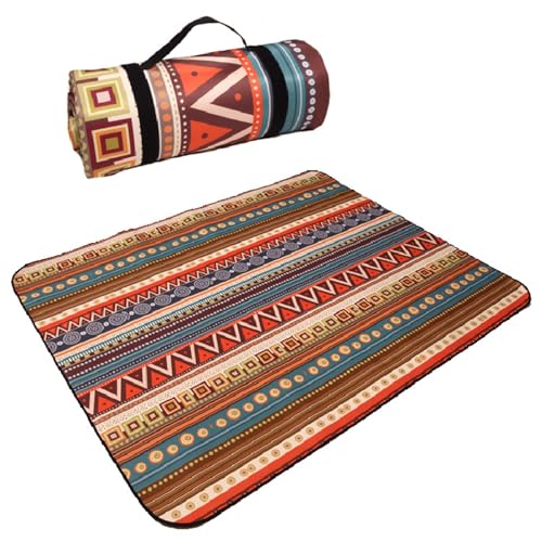 EKalgretrA Outdoor Picknickdecke 200x200cm Tragbare Faltbare Camping Matte Verdickt Wasserdicht Picknick Strand und Rasen Spiel Matte(6,200X150CM) von EKalgretrA