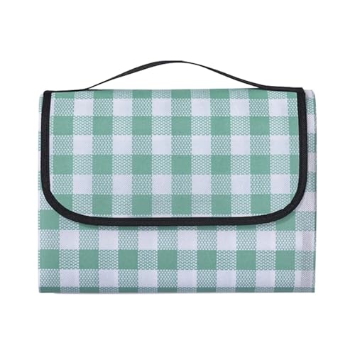 EKalgretrA Outdoor Picknickdecke Faltbare Camping Picknick Matte wasserdichte Tragbare Camp Isomatte Verdicken Outdoor Picknick Decke Strand Tour Camping Matratze(Green,90x150cm) von EKalgretrA