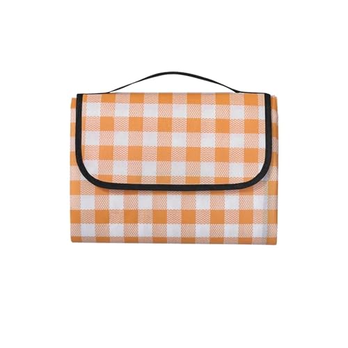 EKalgretrA Outdoor Picknickdecke Faltbare Camping-Picknick-Unterlage, wasserdichte tragbare Camping-Matte, Stranddecke for Strand, Selbstfahrer-Tour, Picknick, Grillen(Yellow,90x150cm) von EKalgretrA