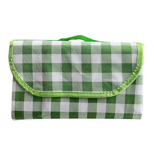 EKalgretrA Outdoor Picknickdecke Faltbare tragbare Picknick-Matte, wasserdichtes Oxford-Tuch, Outdoor-Picknick-Pad(Green,100x150cm) von EKalgretrA