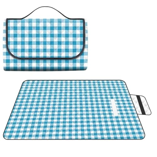 EKalgretrA Outdoor Picknickdecke Verdickte wasserdichte Picknick-Stranddecke Camping-Bodenmatte(Blue,150x200CM) von EKalgretrA