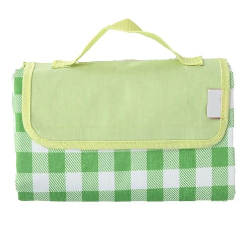 EKalgretrA Outdoor Picknickdecke wasserdichte Campingmatte Stranddecke Tragbare Picknick-Bodenmatratze(Green White,145x80cm) von EKalgretrA