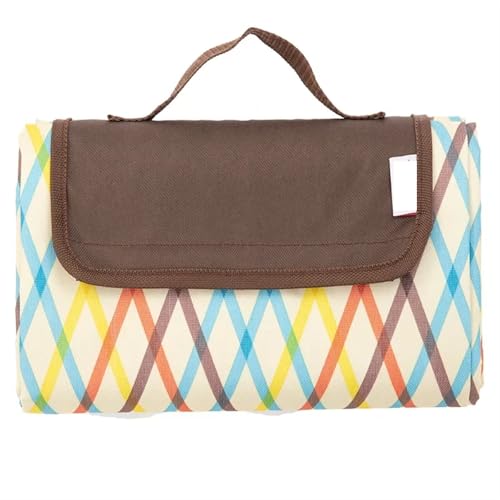 EKalgretrA Outdoor Picknickdecke wasserdichte Campingmatte Stranddecke Tragbare Picknick-Bodenmatratze(Rhombic Lattice,195x200cm) von EKalgretrA