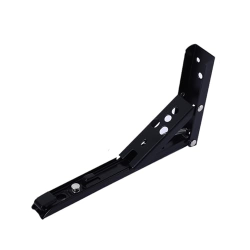 Klappkonsole Schwerlast 2 STÜCKE 8-14 Zoll Einstellbare Wandmontage Dreieck Klappwinkel Halterung Bank Tisch Regal Möbel Schwere Unterstützung(2PCS Black 12inch) von EKalgretrA