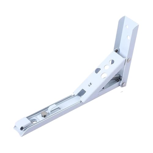 Klappkonsole Schwerlast 2 STÜCKE 8-14 Zoll Einstellbare Wandmontage Dreieck Klappwinkel Halterung Bank Tisch Regal Möbel Schwere Unterstützung(2PCS White 14inch) von EKalgretrA