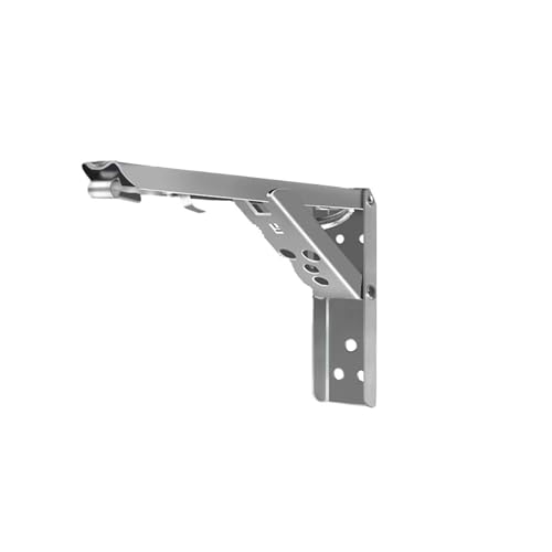 Klappkonsole Schwerlast 2 Stück Faltbare Regalwinkelhalterung Lagerregal Dreieck Auto Open Stahlstützwand Große Regale Schwimmende Regalhalterungen(12 stainless 2pcs) von EKalgretrA