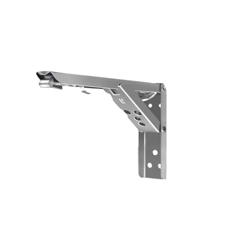 Klappkonsole Schwerlast 2 Stück Faltbare Regalwinkelhalterung Lagerregal Dreieck Auto Open Stahlstützwand Große Regale Schwimmende Regalhalterungen(14 stainless 2pcs) von EKalgretrA