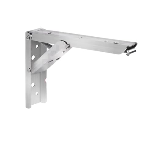 Klappkonsole Schwerlast 8/10/12/14 Zoll Klapphalterung Wandmontiertes Dreieckregal Schwimmendes Regal Küchenregalhalterung(12Inch 1pair) von EKalgretrA