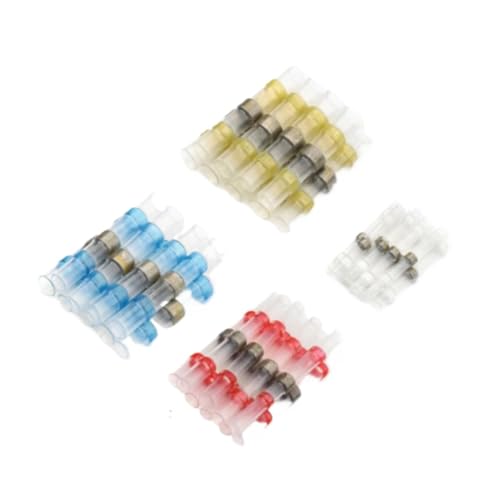 Schrumpfverbind Set 50/100/250 STÜCKE Gemischte Schrumpfschläuche Anschlussklemmen Lötmuffenrohr Elektrischer Draht Isolierte Spleißverbinder Kit(150PCs With Box) von EKalgretrA