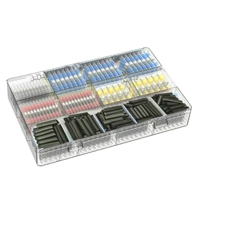 Schrumpfverbind Set 50-1000Pcs Solder Dichtung Draht Anschlüsse Schrumpf Butt Solder Connector Kit Auto Marine(300pcs 1) von EKalgretrA