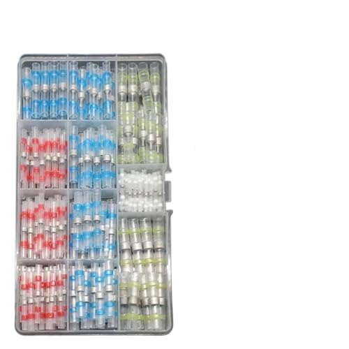 Schrumpfverbind Set 50~500 Stück Lötversiegelungs-Drahtverbinder 3:1 Schrumpfschlauch-Elektrokabelklemmen Stoßverbinder(200pcs with box) von EKalgretrA