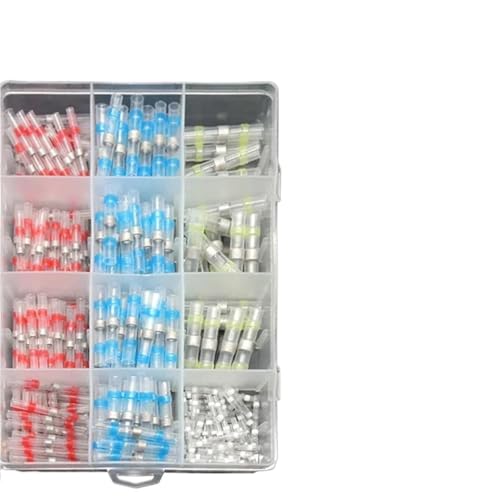 Schrumpfverbind Set 50~500 Stück Lötversiegelungs-Drahtverbinder 3:1 Schrumpfschlauch-Elektrokabelklemmen Stoßverbinder(300pcs with box) von EKalgretrA