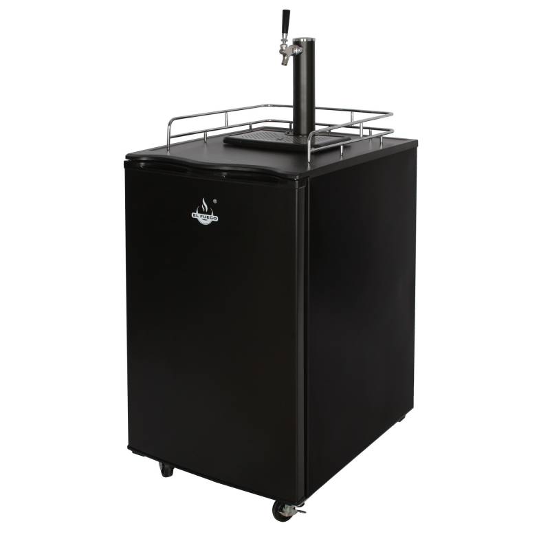 El Fuego Bierkühler mit Zapfanlage schwarz 57,5 x 88 x 70 cm von EL FUEGO