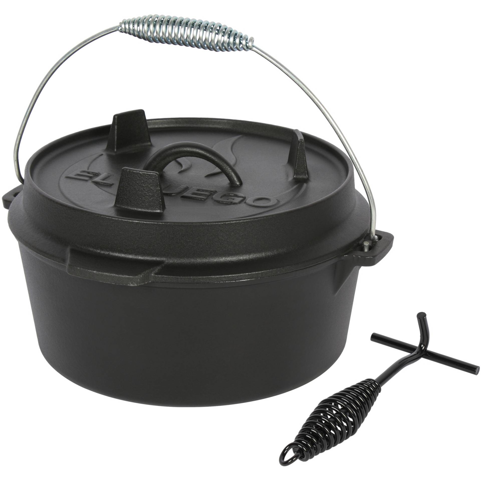 El Fuego Dutch Oven Gusseisen schwarz Ø 29,7 cm von EL FUEGO
