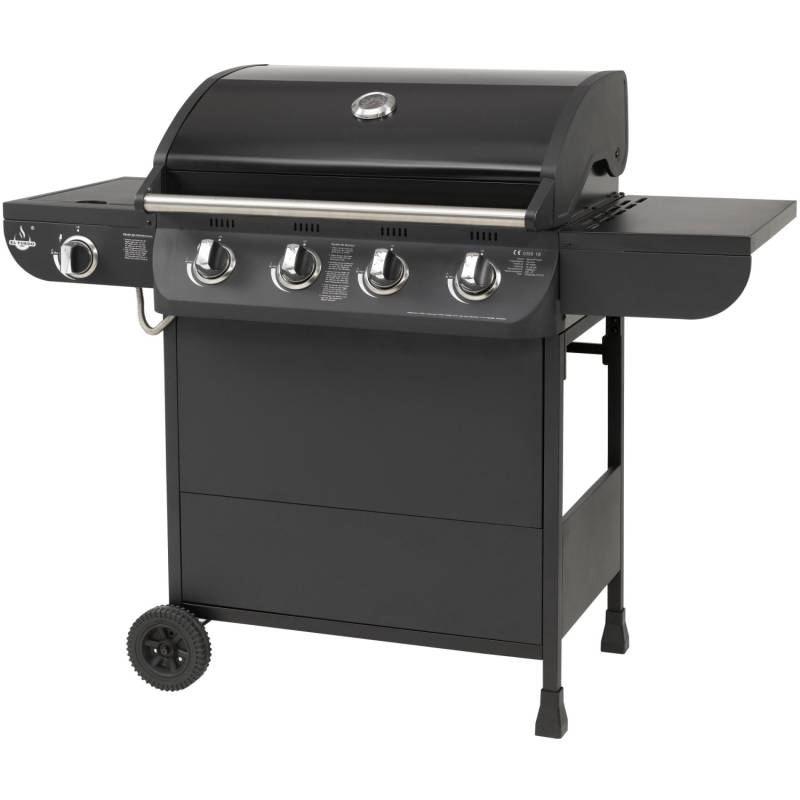 El Fuego Gasgrill Columbus 4 Brenner mit Seitenbrenner Schwarz von EL FUEGO