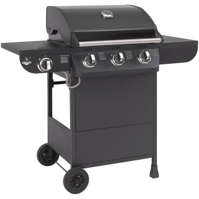 El Fuego Gasgrill 'Columbus' schwarz 107,5 x 117,5 x 58,5 cm von EL FUEGO