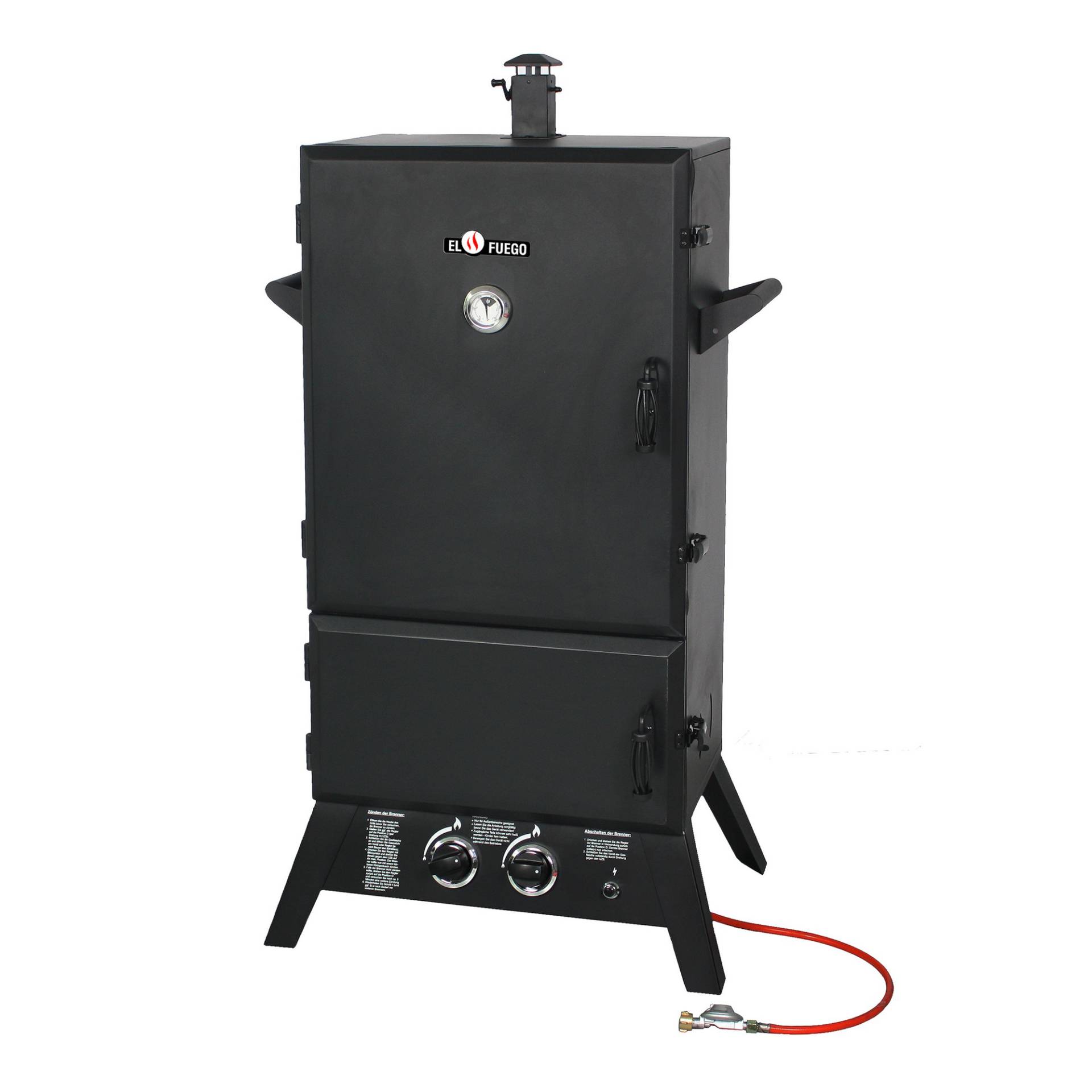 El Fuego Gasgrill 'PortlandXXL' schwarz 80 x 145 x 52 cm von EL FUEGO