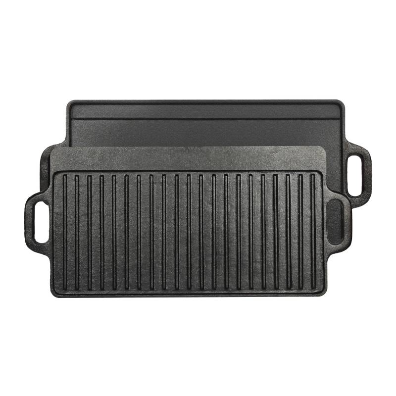 El Fuego Grillplatte Gusseisen doppelseitig 50,5 x 23,5 cm von EL FUEGO