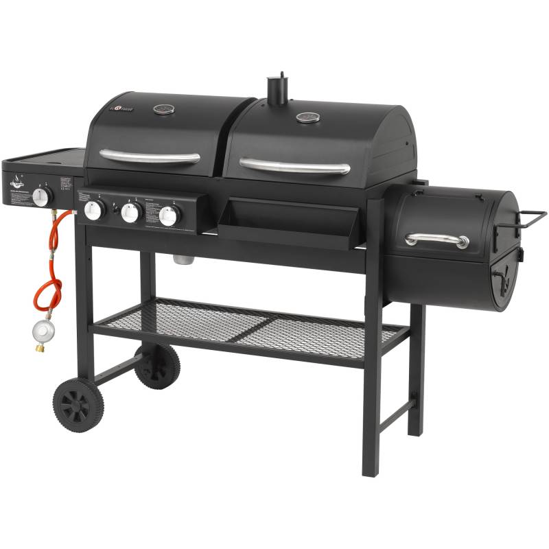 El Fuego Kombigrill 3-in-1 'Sierra' schwarz 173,5 x 117,5 x 60 cm von EL FUEGO