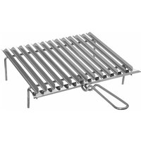 Professionelles Grauzentil in Edelstahl mit Flüssigsammlung - 40x32xH10 cm. von EL GAUCHO