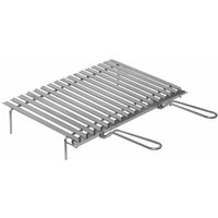 Professionelles Grauzentil in Edelstahl mit Flüssigsammlung - 64x40xH10 cm. von EL GAUCHO