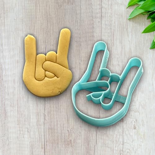 Ausstechform Hand Rockzeichen für die Herstellung von Keksen, Gebäck, Zuckerpaste – Dekoration Kuchen – hausgemacht ELACE Ausstechform Hand Rockzeichen für die Herstellung von Keksen, Gebäck, Zuckerpaste – Dekoration Kuchen – hausgemacht ELACE von ELACE
