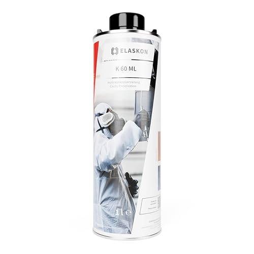 ELASKON K 60 ML - Hohlraumversiegelung 1 Liter (ohne Sprühsytem) / Korrosionsschutz Spray/Rostschutz Spray/Rostschutz Grundierung/Hohlraumkonservierung/Hohlraum Fett von ELASKON