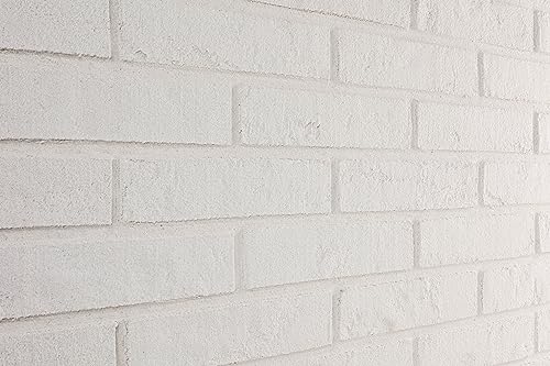 Wandverkleidung Elabrick DOVER, Flexibler Verblend ziegel, wandverkleidung aussen, ziegelsteine, WEISS, 50x210mm, fassadenverkleidung aussen/wandverkleidung innen. einfache Installation. von ELASTOLITH