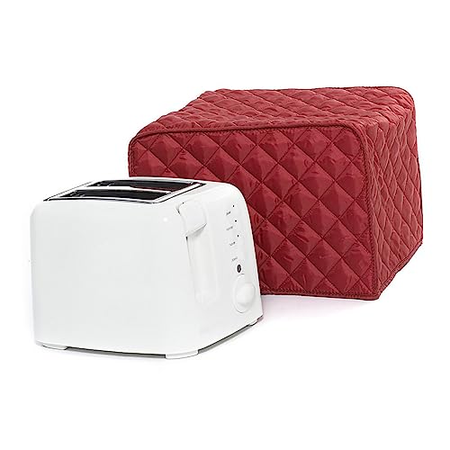 ELAYARD 1 Stück Toaster Abdeckung für Zwei Scheiben Toaster Rotes Baumwoll Gemisch Schützt vor und Flecken Passt zu Standard Toastern Maschinenwaschbar von ELAYARD