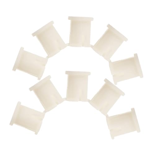 ELAYARD 10 Stück Kleine Gummirollen Möbel Ersatz Caster Socket Inserts Kunststoff Sleeve Langlebig Robust für Bürostuhl Möbelrollen Schutz und Befestigung von ELAYARD