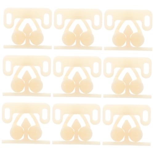 ELAYARD 10 Stück Kunststoff Kugelschnäpper Türschnäpper Doppel rollenverschluss für Möbel Schranktüren Robust Langlebig Einfache Montage Geeignet für Schränke Kleiderschränke von ELAYARD