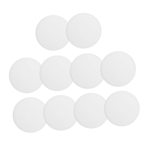 ELAYARD 10 Stück Teiliges Blend Lampenschirme Runde Deckenlampen Abdeckung aus Kunststoff Blendfrei Visuelle Ermüdungsreduktion Kompatibel mit LED Downlights und Spotlights für Büro und von ELAYARD