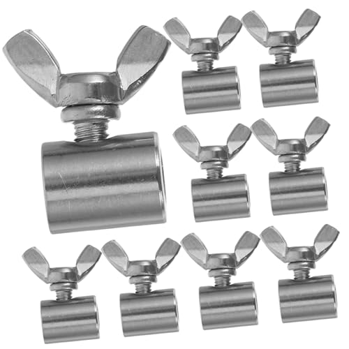 ELAYARD 10 Stück Teiliges Edelstahl Butterfly Spannverschluss Handfeststeller Säulen Geländer Befestigungsschelle Sicherer Halt Dekorativer Flügelschnapper für Geländersystem ELAYARD 10 Stück Teiliges Edelstahl Butterfly Spannverschluss Handfeststeller Säulen Geländer Befestigungsschelle Sicherer Halt Dekorativer Flügelschnapper für Geländersystem von ELAYARD