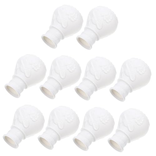 ELAYARD 10 Stück Teiliges Gardinenstangen Endkappen aus Feiner Verarbeitung Einfache Montage Vielseitig Einsetzbar als Dekorative Vorhangstangen Abschlusskappen für Wohnraumfenster ELAYARD 10 Stück Teiliges Gardinenstangen Endkappen aus Feiner Verarbeitung Einfache Montage Vielseitig Einsetzbar als Dekorative Vorhangstangen Abschlusskappen für Wohnraumfenster von ELAYARD