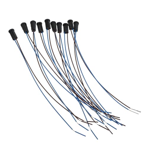 ELAYARD 10 Stück Teiliges Lampenfassung Kompakter Plastik Sockel mit Niedervolt Stiftsockel Einfache Installation Vielseitig Einsetzbar für Büro und Außenbeleuchtung von ELAYARD