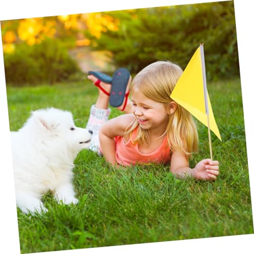 ELAYARD 10 Stück Teiliges Markierungsfahnen Gelb mit Stabilen Bambusstäben Wetterfeste Garten Bewässerungsflaggen Langlebig aus Polyester für Rasenmarkierung Vermessung und ELAYARD 10 Stück Teiliges Markierungsfahnen Gelb mit Stabilen Bambusstäben Wetterfeste Garten Bewässerungsflaggen Langlebig aus Polyester für Rasenmarkierung Vermessung und von ELAYARD