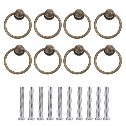 ELAYARD 10 Stück Teiliges Massiver Möbelknäufe aus Legierung Antik Patiniert Robuste Schrankgriffe Rostfrei für Küchenschränke Kleiderschränke Vielseitig Einsetzbar von ELAYARD