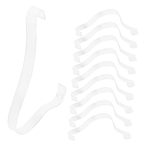 ELAYARD 10 Stück Teiliges Schuhdisplay Transparentem Eleganter High Heels Displayständer mit Gebogenem Design Freistehend Platzsparend für Einzelhandel und Private Schuhaufbewahrung von ELAYARD